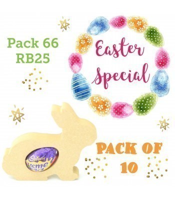 Special Offer 18mm Freestanding Easter Rabbit CREME EGG Holder (Design 2) - Pack of 10
